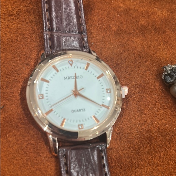 MREURIO Quartz Watch with Brown Leather Strap‎ main image 5